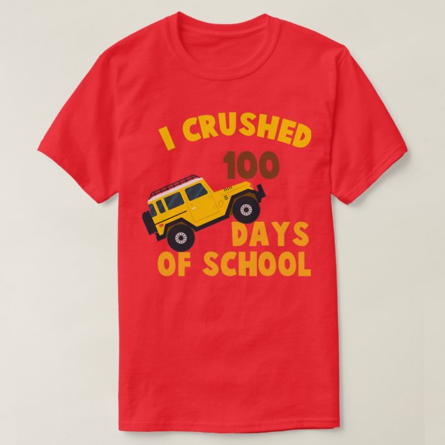 Es Gracioso Que Aplasté 100 Días De Camisa Escolar (Diseño del anverso)