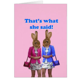 Es gracioso que eso es lo que dijo en el texto