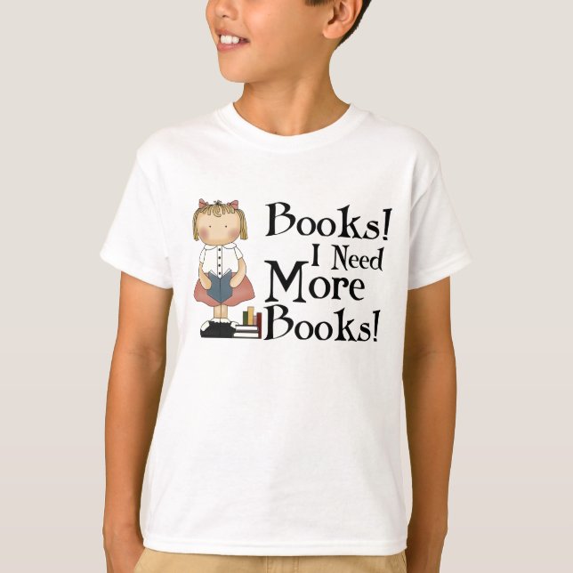 Es gracioso que necesite más camisetas de libros (Anverso)