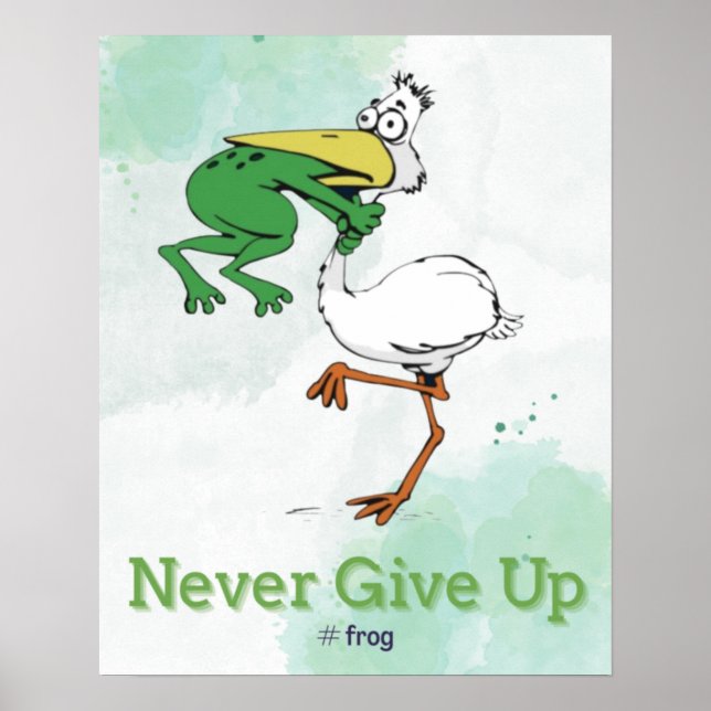 Es gracioso que nunca se rindan los Posters de páj (Frente)