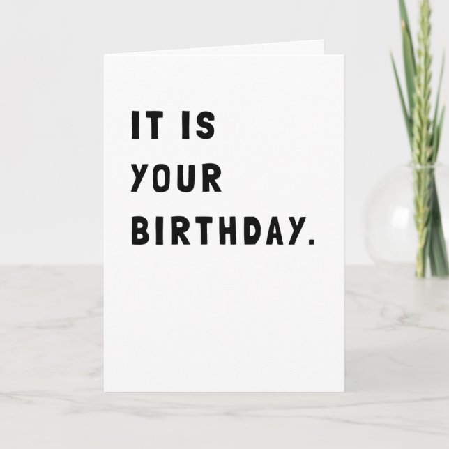 Es Gracioso Que Sea Tu Tarjeta De Saludo De Cumple (Anverso)