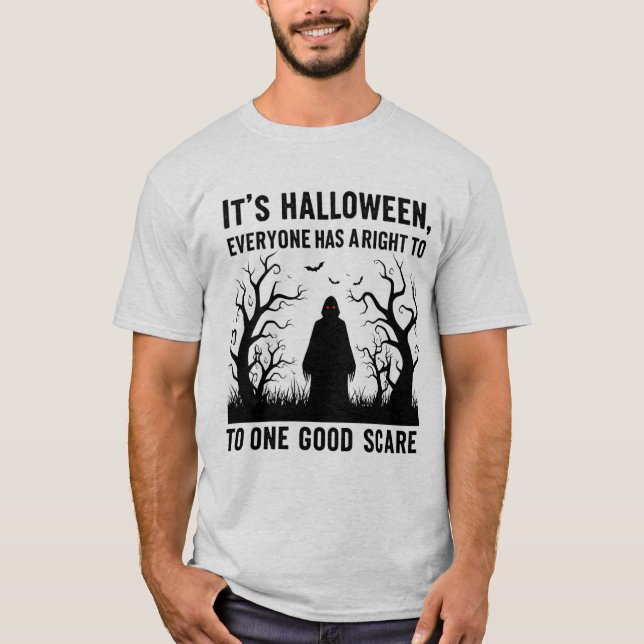 Es Halloween; una camiseta de buen miedo (Anverso)