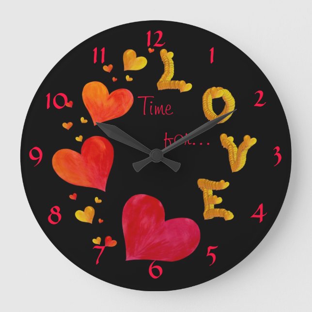 Es hora de... AMOR - Reloj de pared (Anverso)