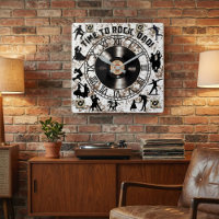 "¡Es hora de bailar, papá!" reloj de pared