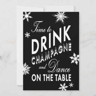 Es hora de beber la invitación a la empresa de cha