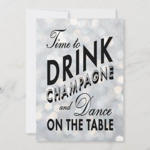 Es hora de beber la invitación para una fiesta de 