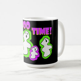 Es Hora de Boo Halloween Taza de Café Divertida y
