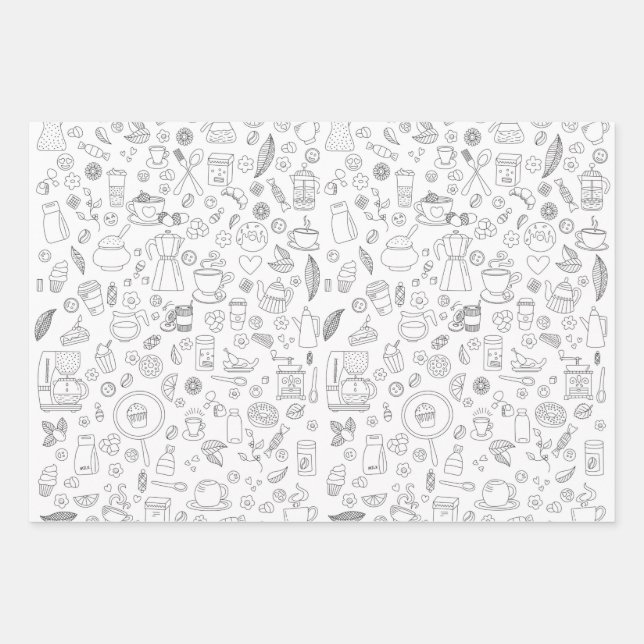 ¡Es Hora De Café! Papel de ajuste (Anverso)