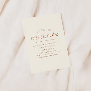 Es hora de celebrar la invitación Fiesta