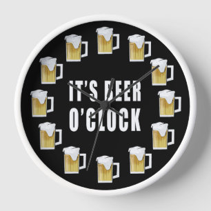 Es hora de cerveza - Diseño de reloj divertido