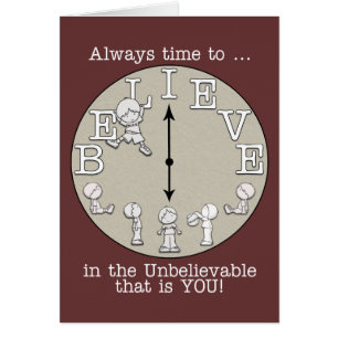 Es hora de creer: pequeño chico y reloj