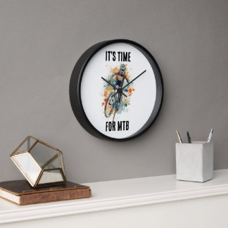 Es hora de la MTB - reloj de pared