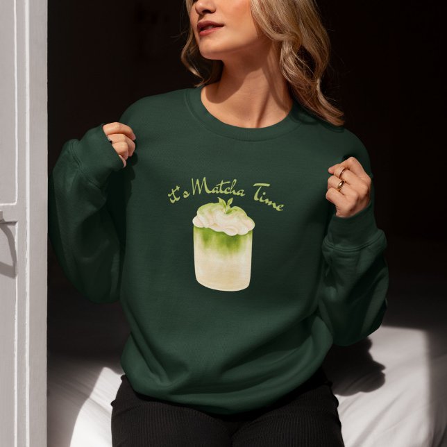 Es hora de Matcha, sudadera Matcha (Subido por el creador)