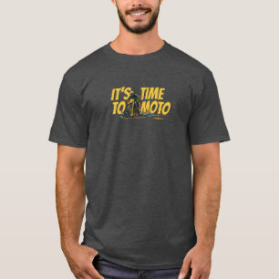 Es Hora de Moto Gráfica Camiseta de Moto de Tierra