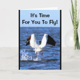 ¡Es hora de que vueles! Tarjeta de graduación