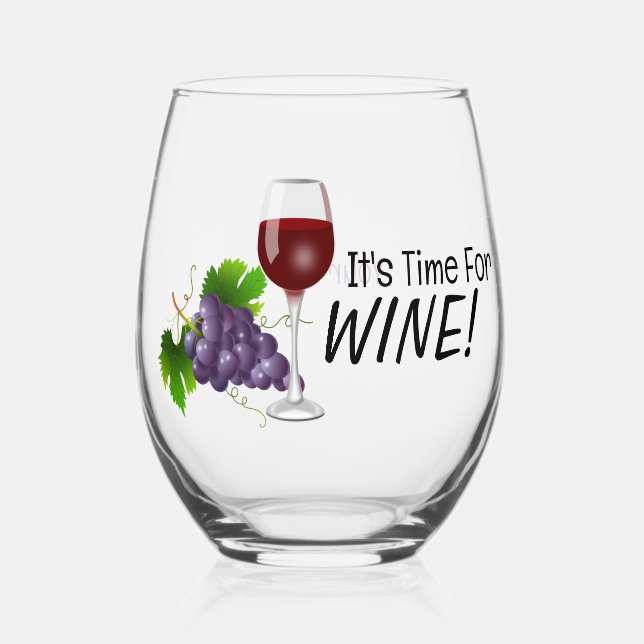 Es hora de un vaso de vino sin manchas (Anverso)