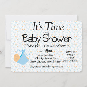 Es hora de una invitación a Baby Shower