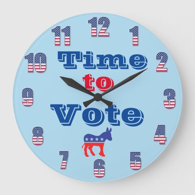 Es hora de votar al reloj del muro (Anverso)