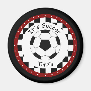 ¡Es hora del fútbol! Imán