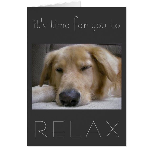 Es hora para que usted se relaje (Frente)