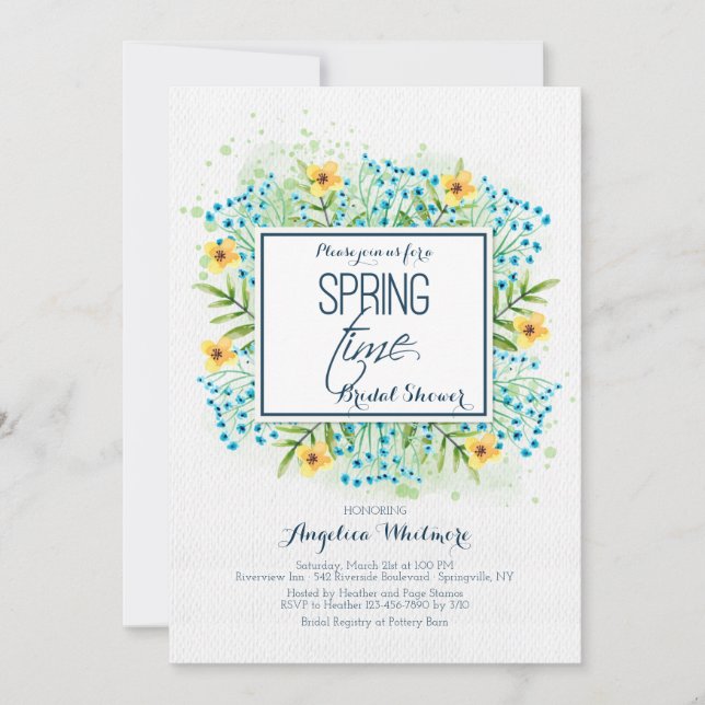 Es invitación a la primavera (Anverso)