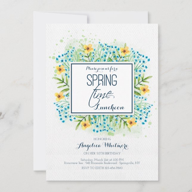 Es Invitación de Primavera (Anverso)
