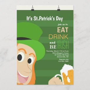 Es invitación del día de St Patrick