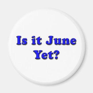 ¿Es junio? (Azul) Imán