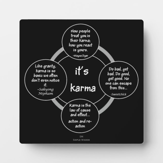 Es Karma... Placa (Frente)