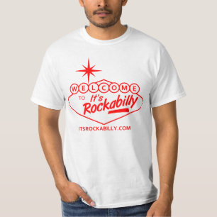 Es la camiseta con el logotipo Rockabilly