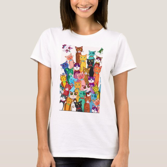 Es la camiseta de la mujer del mundo de un gato (Anverso)