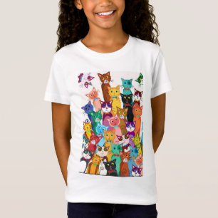 Es la camiseta del chica del mundo de un gato