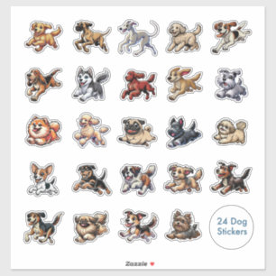 Es la colección de tiempo de Zoomie de 24 Pegatina