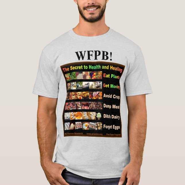 ¡Es la comida!  Camiseta WFPB (Anverso)