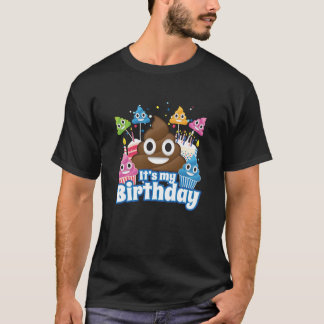 Es la graciosa camiseta de mi Emoji de cumpleaños