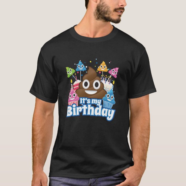 Es la graciosa camiseta de mi Emoji de cumpleaños (Anverso)