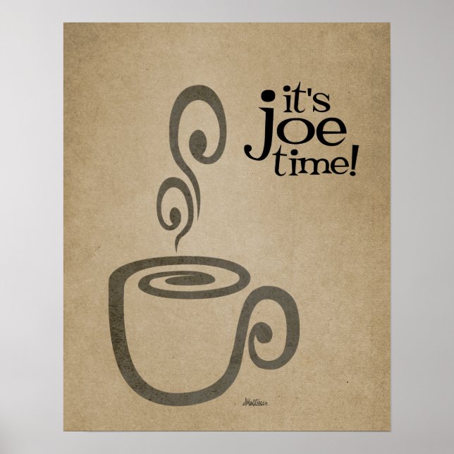 Es la impresión de la Copa de Café Joe Time (Frente)