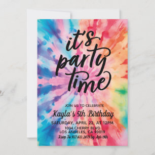 Es la invitación de cumpleaños de Fiesta Groovy Ti