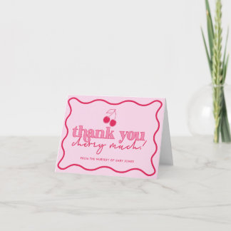 Es la tarjeta de agradecimiento de Baby Shower de 