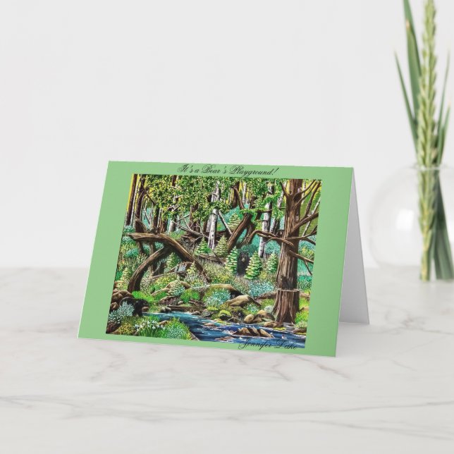 Es la tarjeta de juegos de un oso (Anverso)