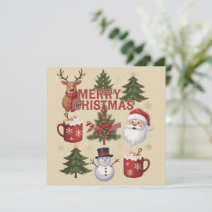 Es La Temporada Árbol De Navidad Santa Latte Navid