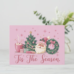 Es La Temporada De Navidad Lindo Invierno Santa 