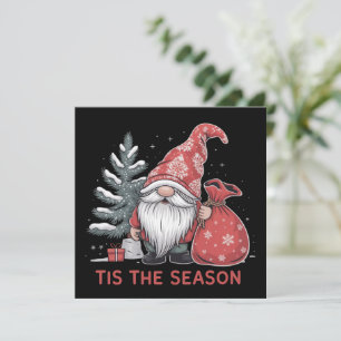 Es La Temporada Gnome Navidad Festejo Invierno