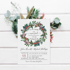Es la Temporada | Invitación de Boda de Navidad