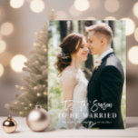 ES LA TEMPORADA | invitación de bodas de vacacione<br><div class="desc">Una maravillosa foto boda de los recién casados. Las características de esta tarjeta se pueden personalizar.</div>