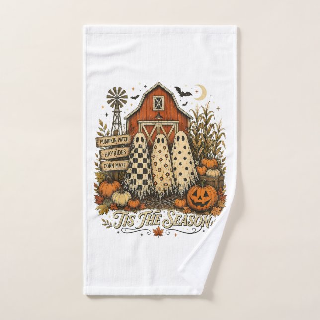 Es La Temporada Otoño Halloween Fantasmas (Toalla de mano)
