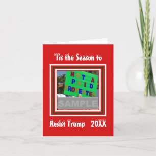 Es La Temporada para Resistir a Trump Foto Navidad