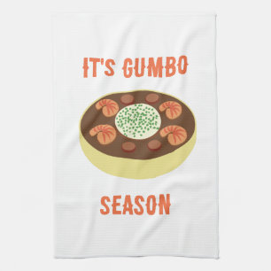 Es la toalla de cocina de temporada de Gumbo