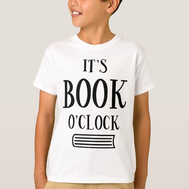"Es Libro O'Clock" - Divertida lectura de camiseta (Anverso)