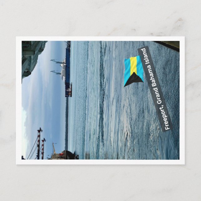Es mejor en la postal Freeport de Bahamas (Anverso)